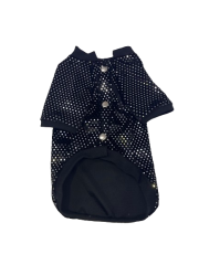 Mor Lama Diamond Siyah Çıtçıtlı Elbise Xsmall