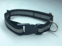Mor Lama Köpek Boyun Tasması Plastik Tokalı Reflektörlü Mavi