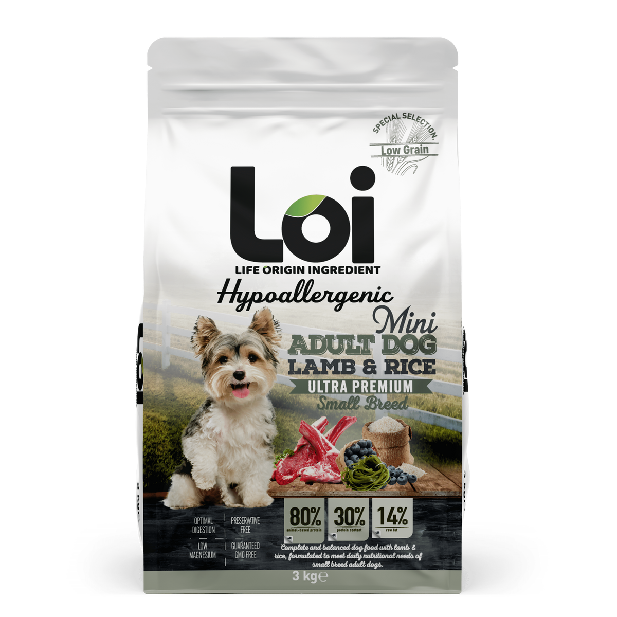Loi Adult Mibi Lamb Rice Köpek Maması 3kg
