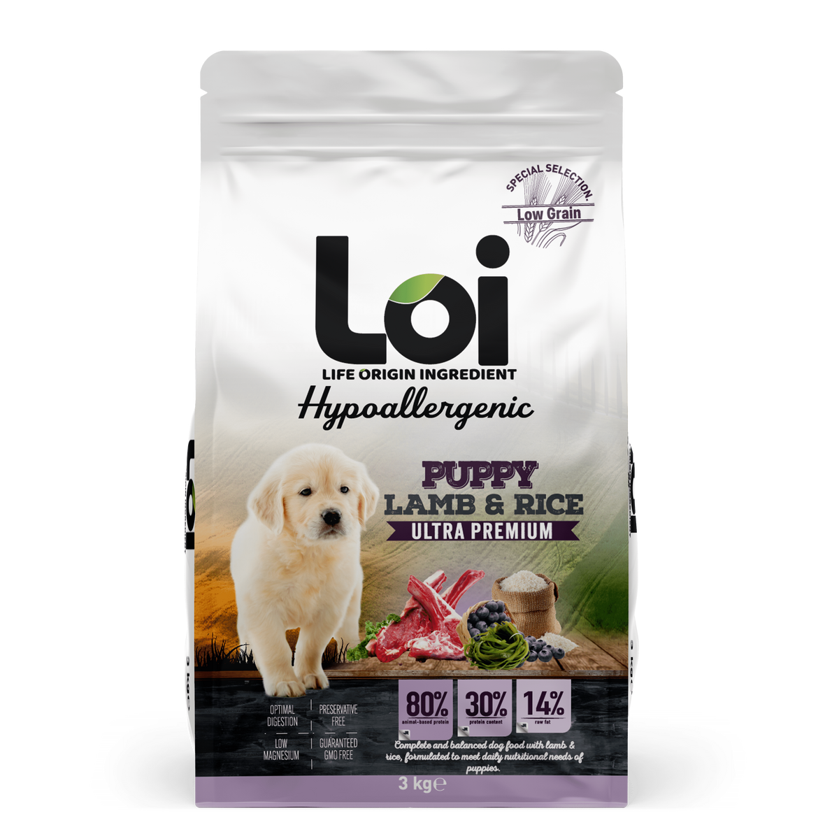 Loi Puppy Lamb Rice Yavru Köpek Maması 3kg