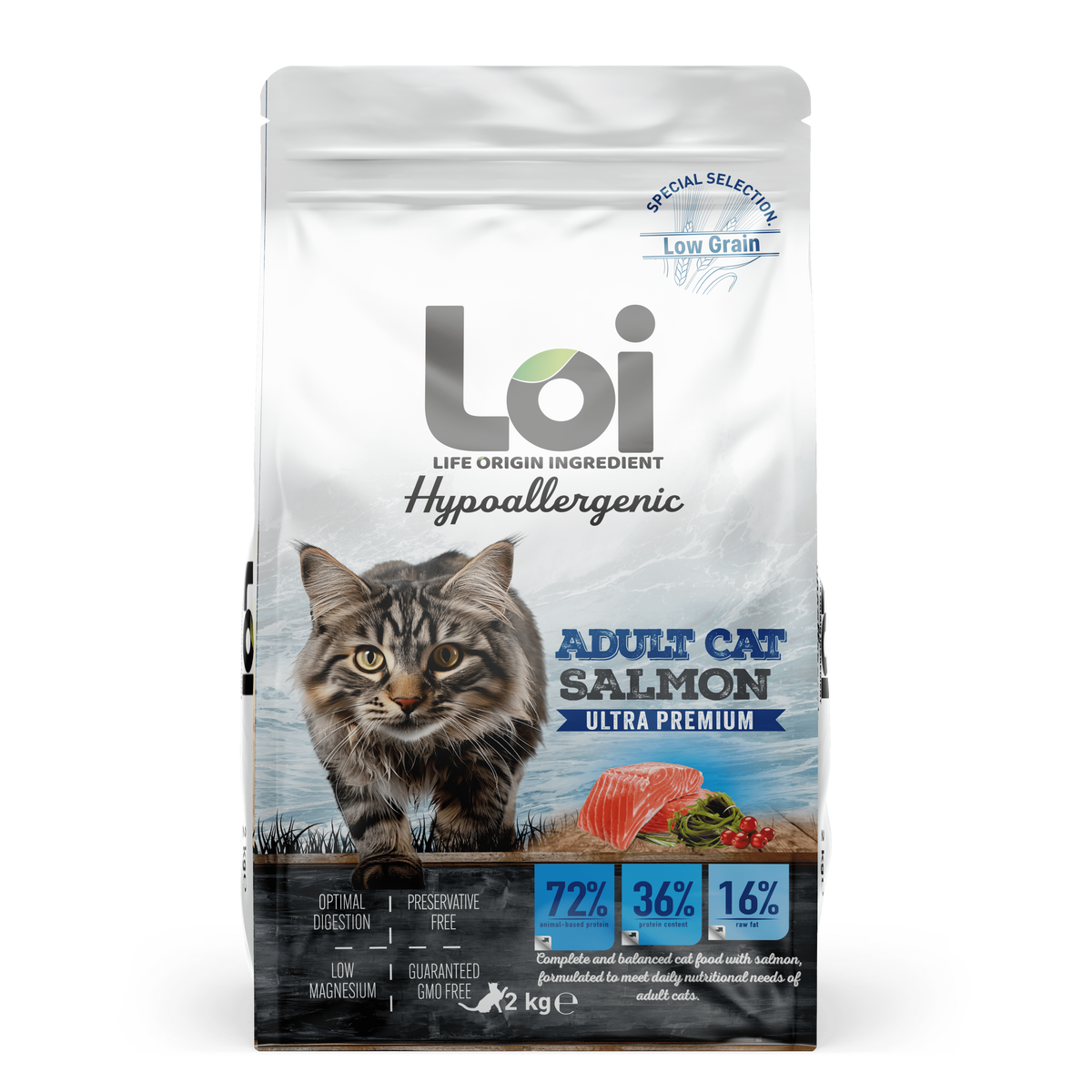 Loi Adult Somon Balıklı Kedi Maması 2kg