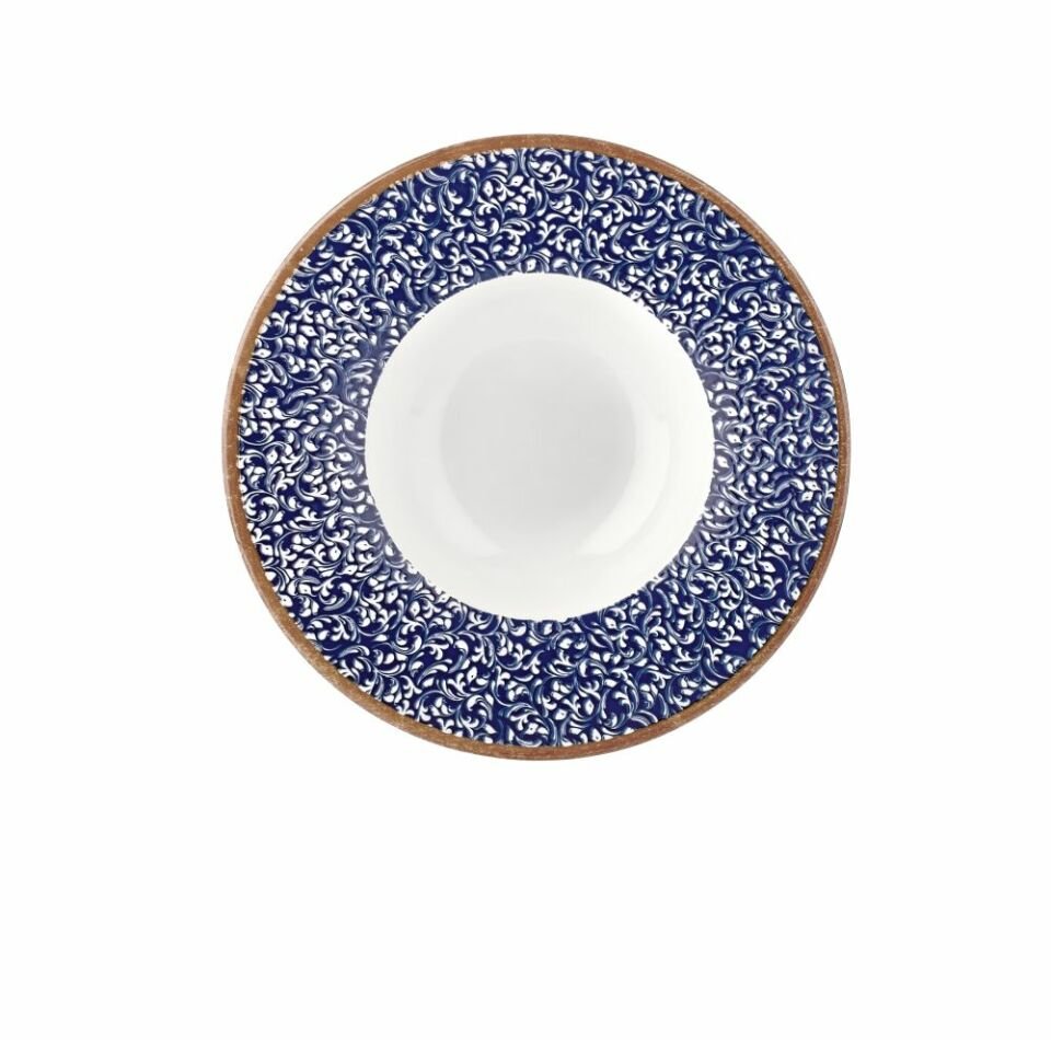 By Bone  Edera Cobalt Gastro Çukur Tabak 25 Cm