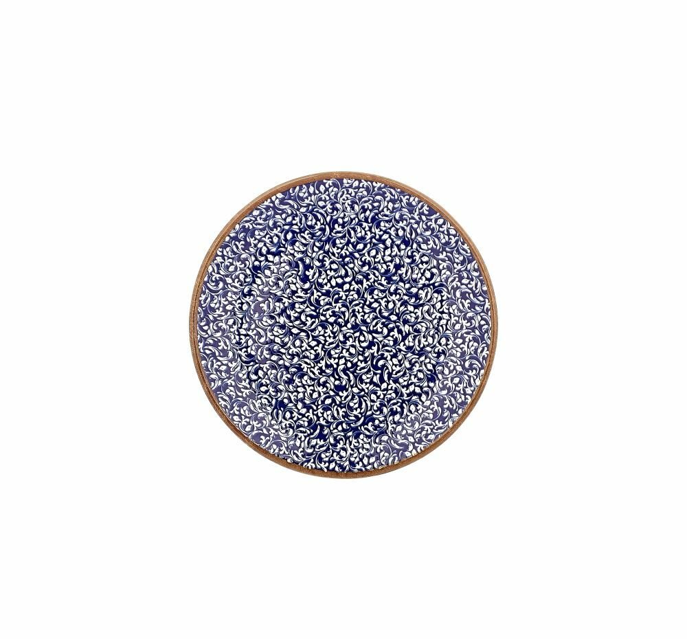 By Bone  Edera Cobalt Zest Düz Tabak 21 Cm