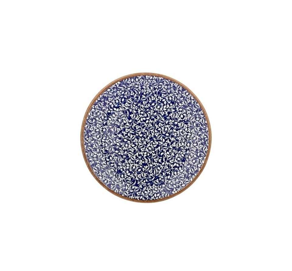 By Bone  Edera Cobalt Zest Düz Tabak 21 Cm