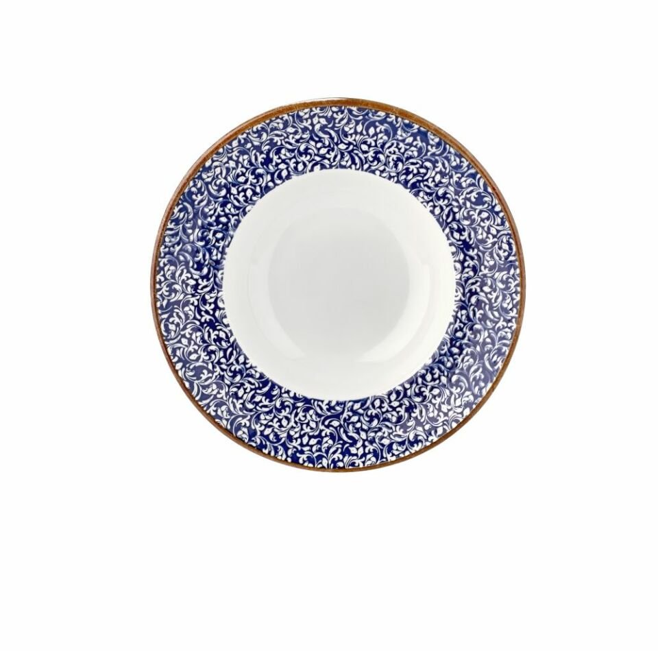 By Bone  Edera Cobalt Zest Çukur Makarna Tabağı 27 Cm