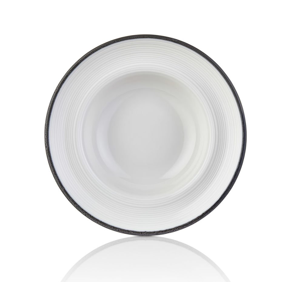 By Bone  Beyaz Flavor Çukur Tabak 23 Cm