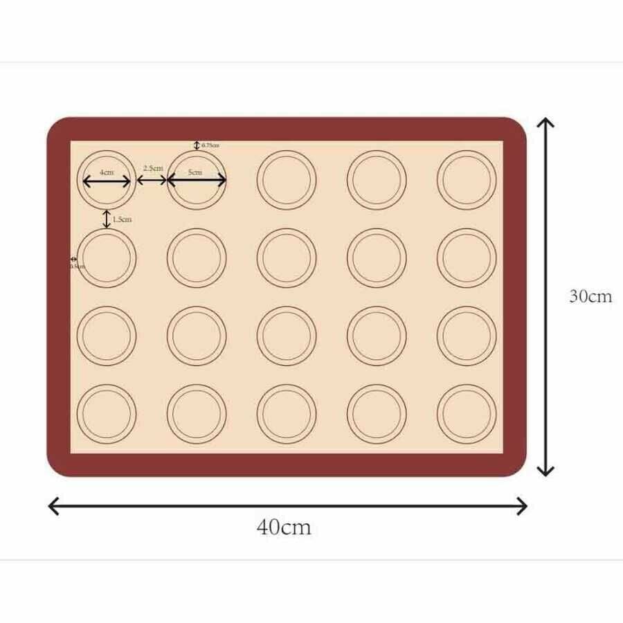 Silikon Makaron Mat 40*30 Cm