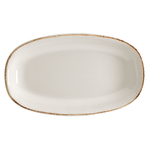 Retro Gourmet Oval Kayık Tabak 29*17 Cm