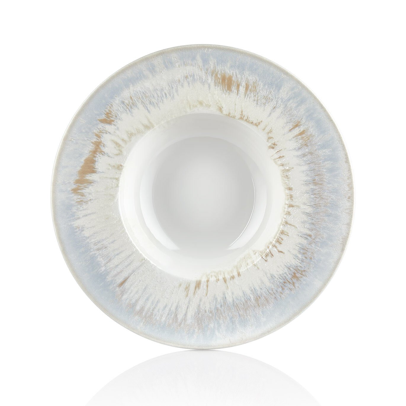 By Bone  Beyaz Gastro Çukur Tabak 25 Cm