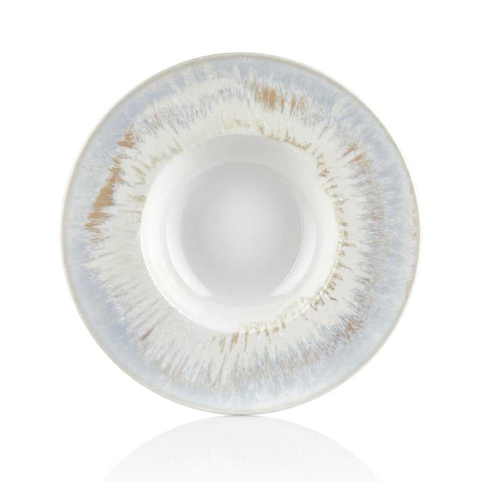 By Bone  Beyaz Gastro Çukur Tabak 25 Cm