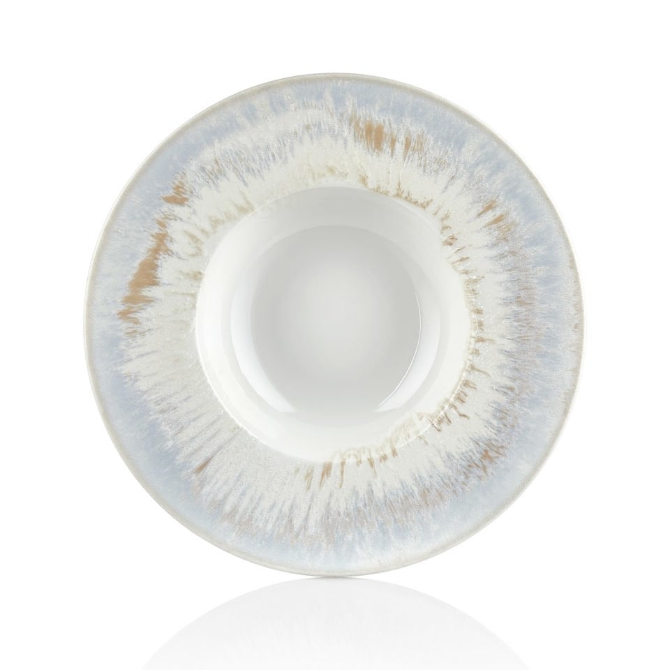 By Bone  Beyaz Gastro Çukur Tabak 28 Cm