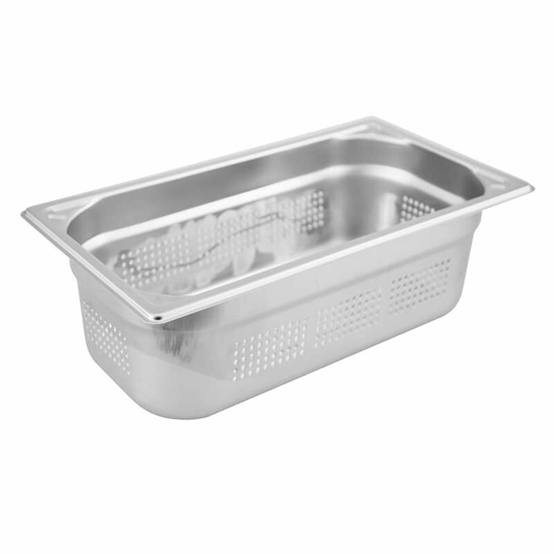 Öztiryakiler Köşeli, Delikli Gastronom Küvet GNP 1/3 -150 MM