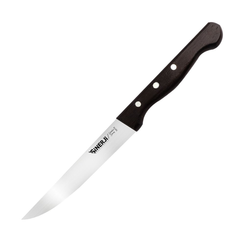 Wooden Venge Daplı Düz Sebze Bıçağı 12 cm