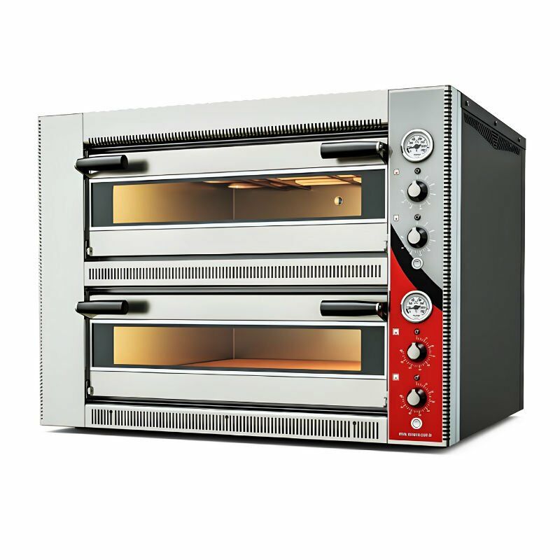 Venarro Frigga Elektrikli Çift Katlı Pizza Fırını Ø 34*6+6