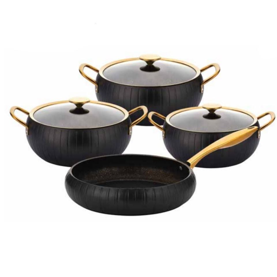 Granit Livia Gold 7 Parça Güveç Seti