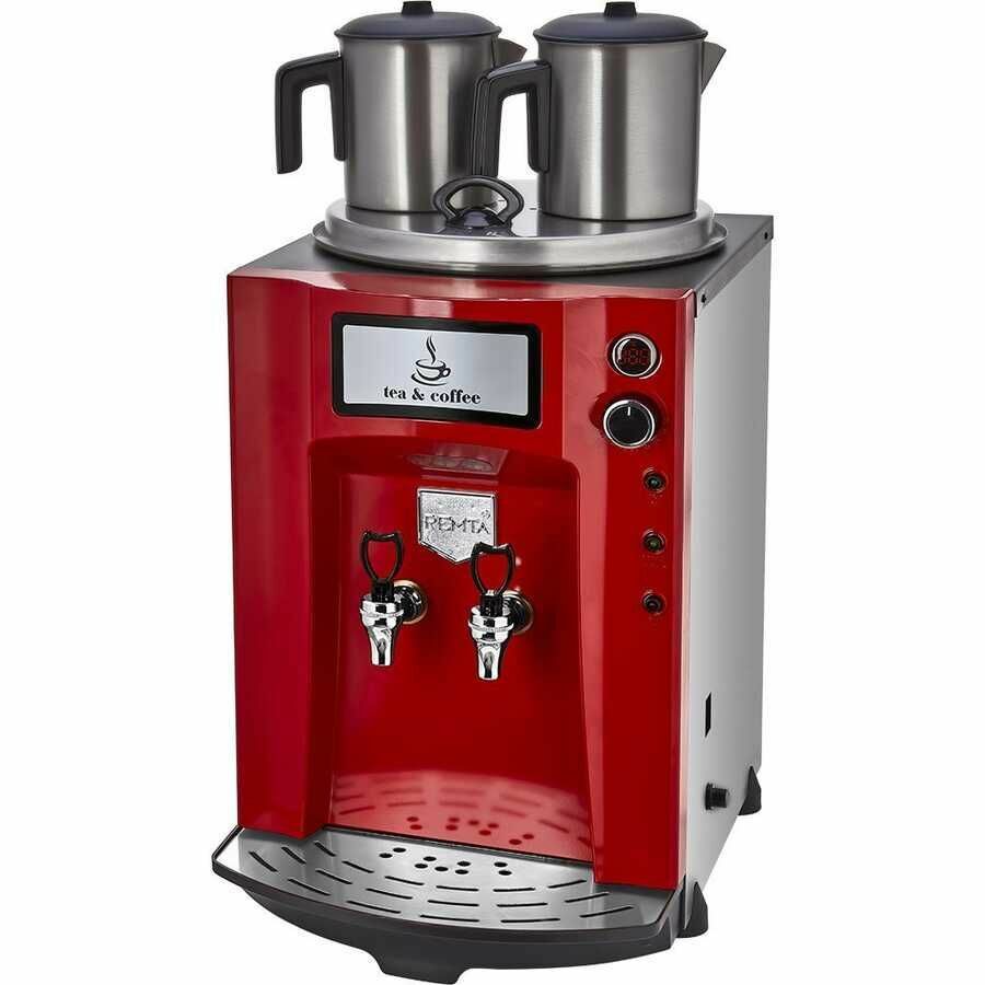 Remta Premium Kırmızı Çay Makinesi (Otomatik Su Almalı)
