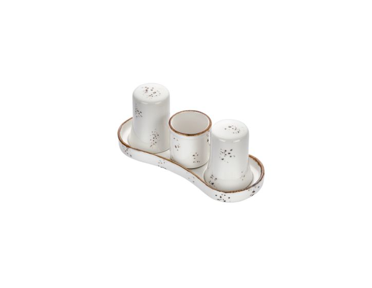 By Bone Elegance Gastro Tuzluk Biberlik Kürdanlık Seti