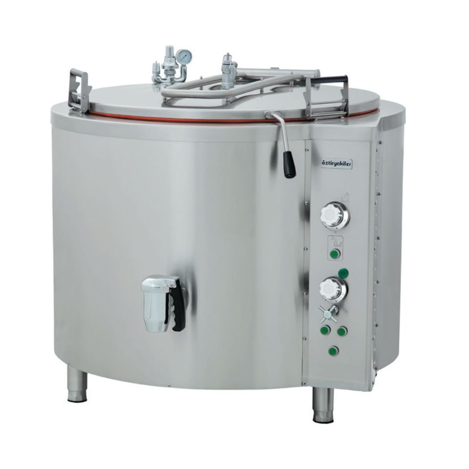 Öztiryakiler Kaynatma Tenceresi Indirect Elektrikli Silindirik Kazanlı 500 Litre