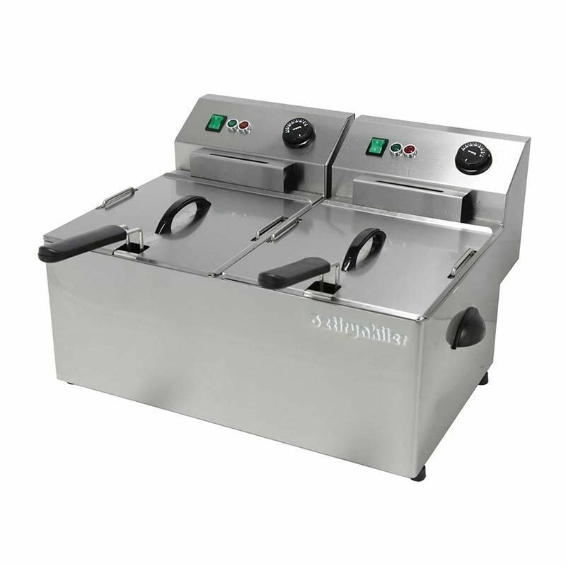 Öztiryakiler Fritöz Elektrikli 2*8 Lt Trifaze 12 Kw EF8DS