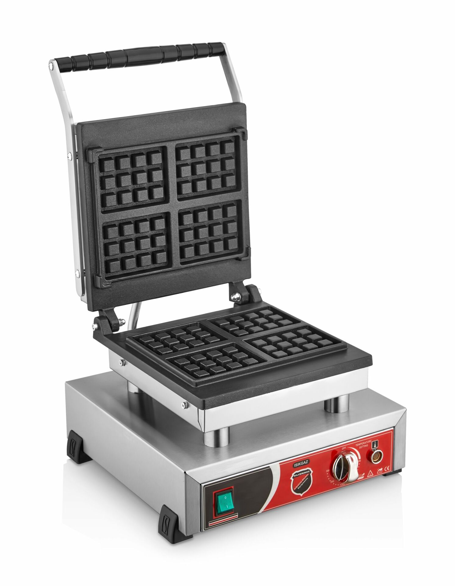 Işıkgaz Dörtlü Kare Waffle Makinesi