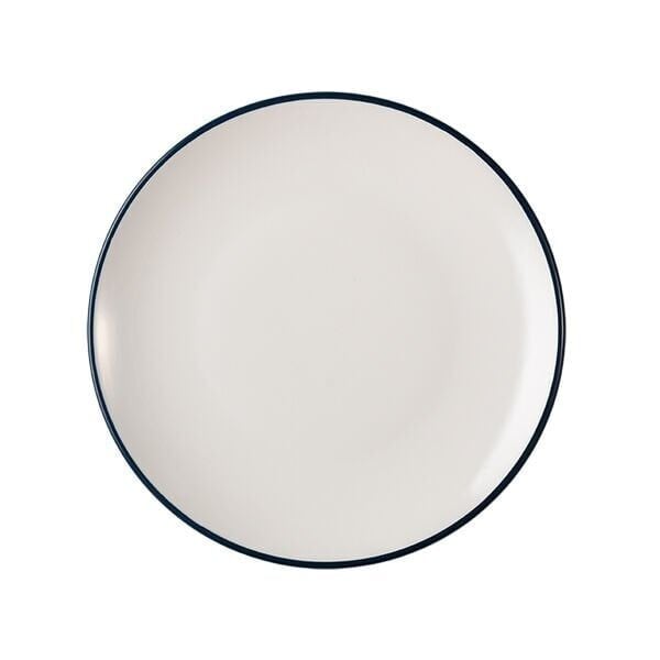 ID Fine Modest Navy Lona Düz Tabak 27 Cm