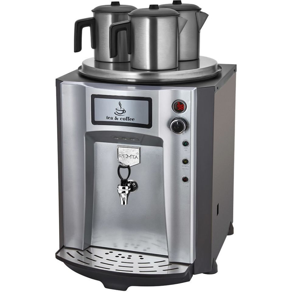 Remta 3 Demlikli Premium Jumbo Çay Makinesi 40 lt Şamandıralı (Şebekeden Su Alma)