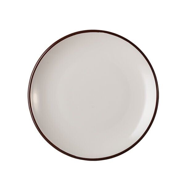 ID Fine Modest Brown Lona Düz Tabak 15 Cm