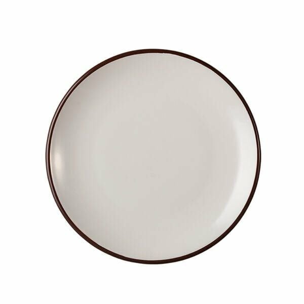 ID Fine Modest Brown Lona Düz Tabak 15 Cm