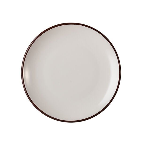 ID Fine Modest Brown Lona Düz Tabak 23 Cm