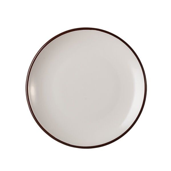 ID Fine Modest Brown Lona Düz Tabak 27 Cm