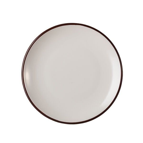 ID Fine Modest Brown Lona Düz Tabak 27 Cm