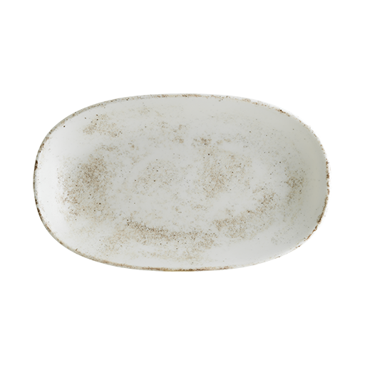Nacrous Matt Gourmet Oval Kayık Tabak 15*8.5 Cm
