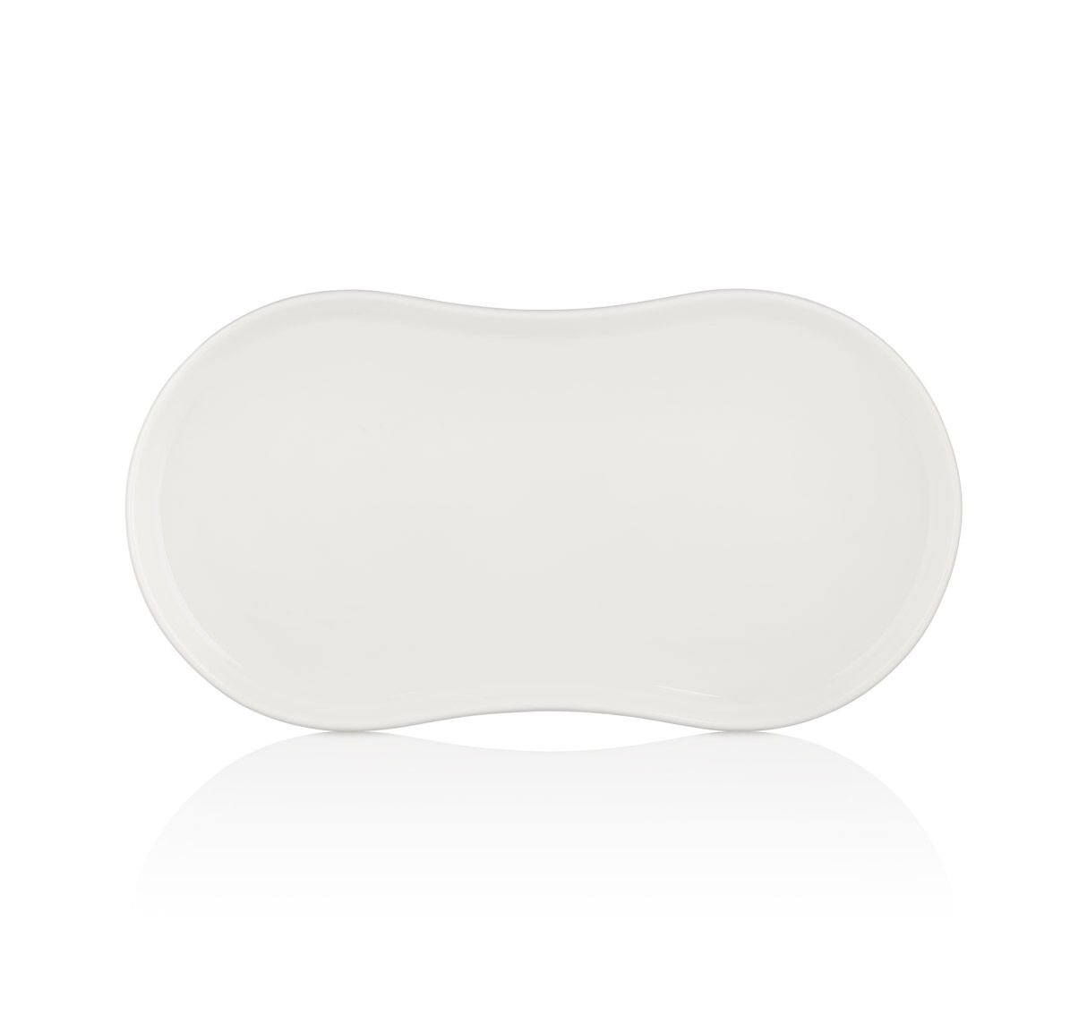 By Bone  Smooth Beyaz 38 Cm Dikdörtgen Tabak 38 Cm