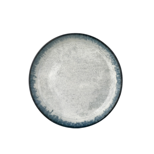 By Bone  Smooth Ambiance Blue Çukur Tabak 25 Cm