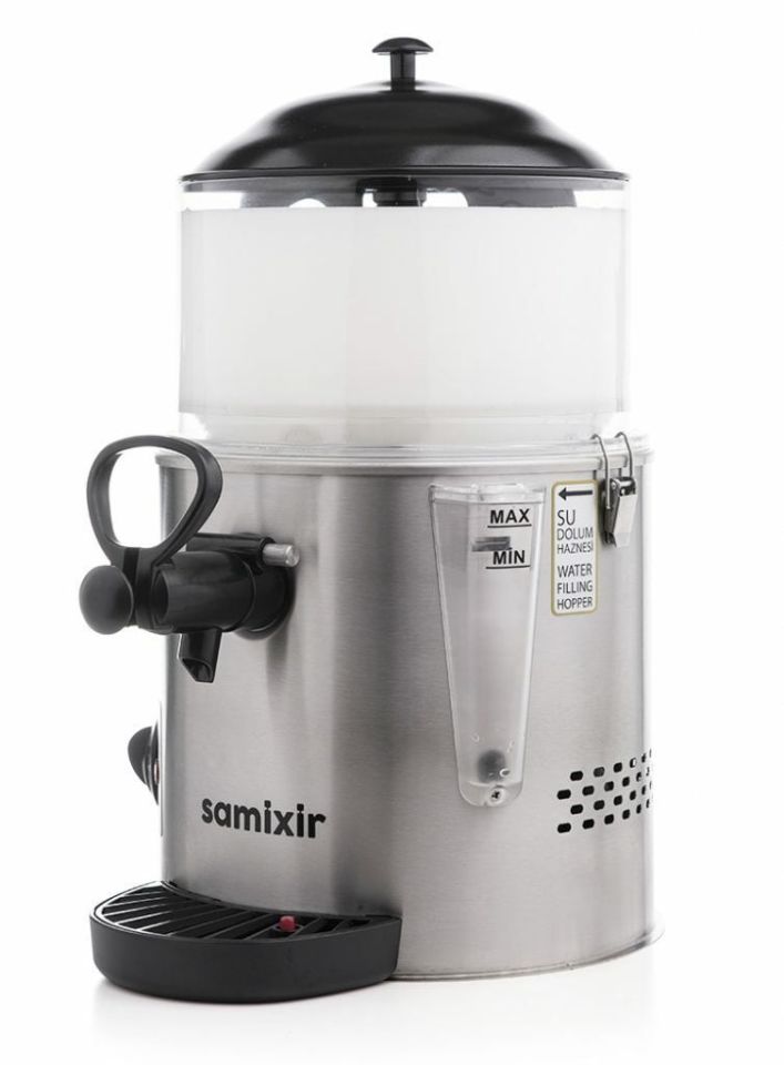 SAMIXIR Hot Panoramik, Sıcak İçecek Dispenseri 5 Litre Inox