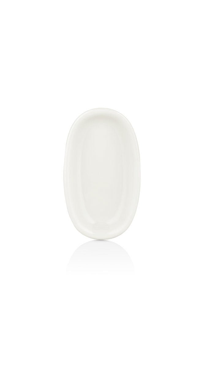 By Bone  Beyaz Zest 24 Cm Oval Tabak 24 Cm