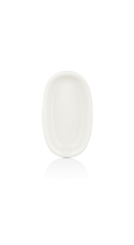 By Bone  Beyaz Zest 24 Cm Oval Tabak 24 Cm