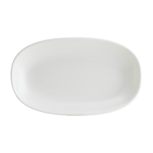 Iris White Gourmet Oval Kayık Tabak 15*8.5 Cm