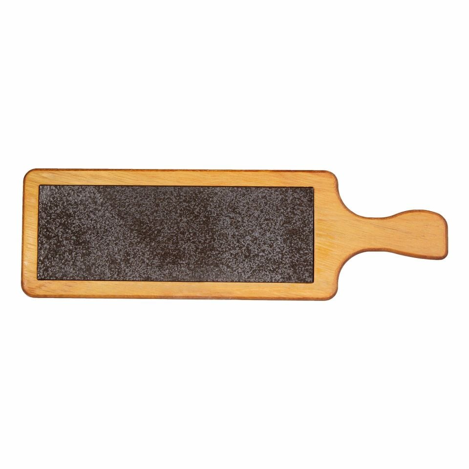 Bazalt Taşlı Steak Tahtası 45*14 Cm