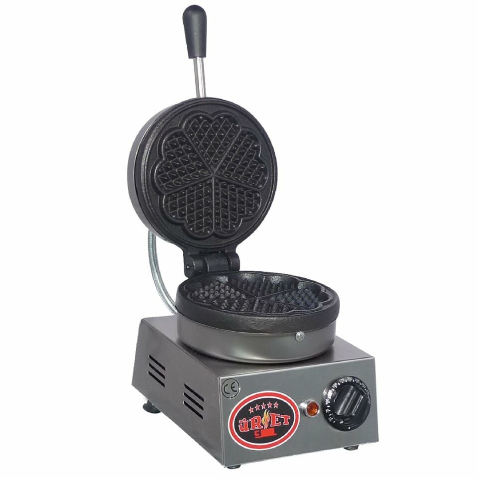 Üret Çelik Eko Papatya Waffle Makinesi - 19 Cm WF 3