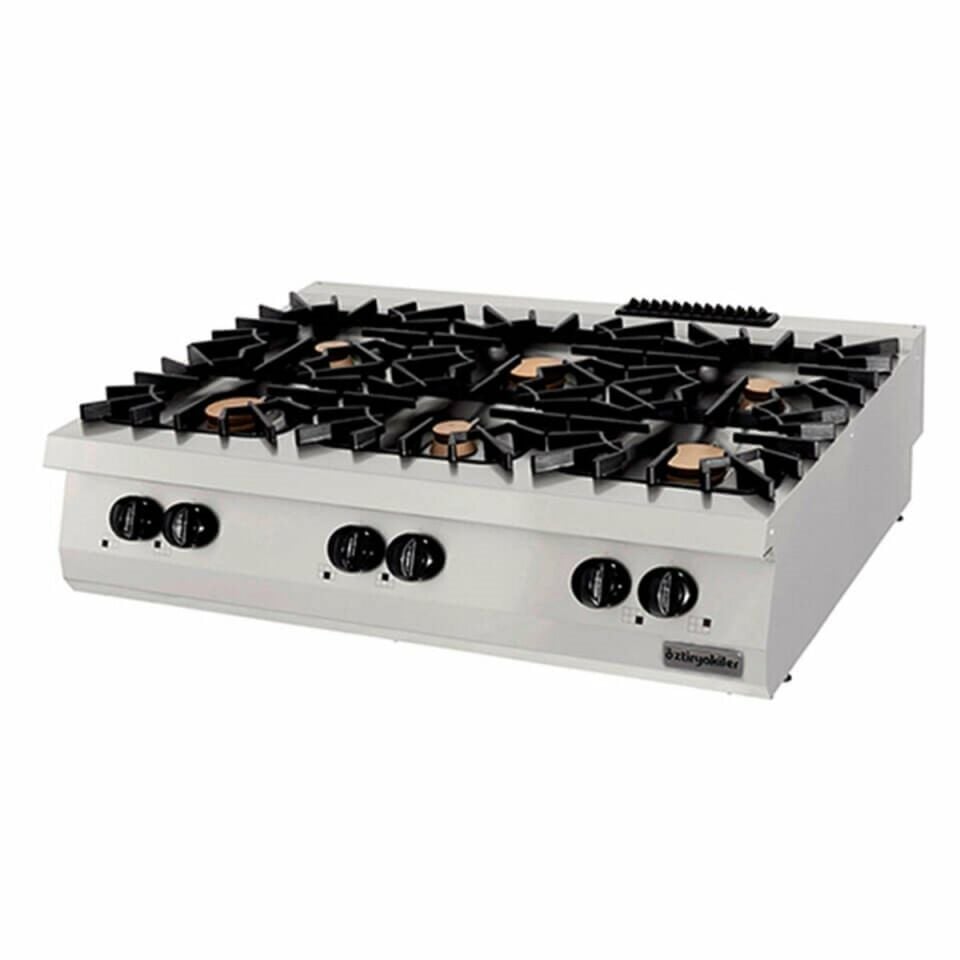 Öztiryakiler 900 Seri Set Üstü 6 Gözlü Ocak