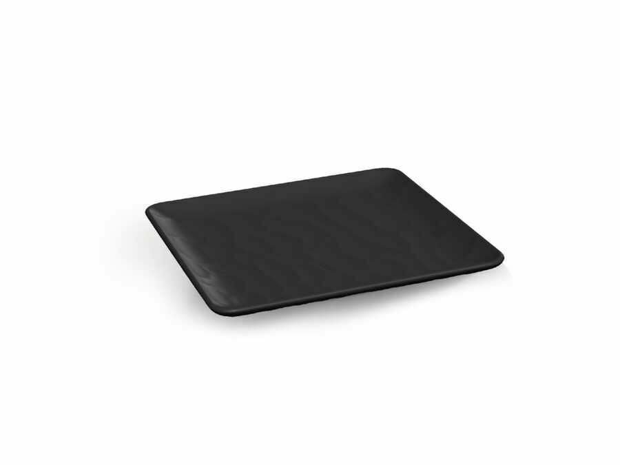 Tria Rölyefli Porelin Kare Servis Tabağı 22 Cm (12 Adet)