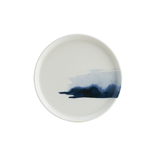 Blue Wave Hygge Düz Tabak Tabağı 28 Cm