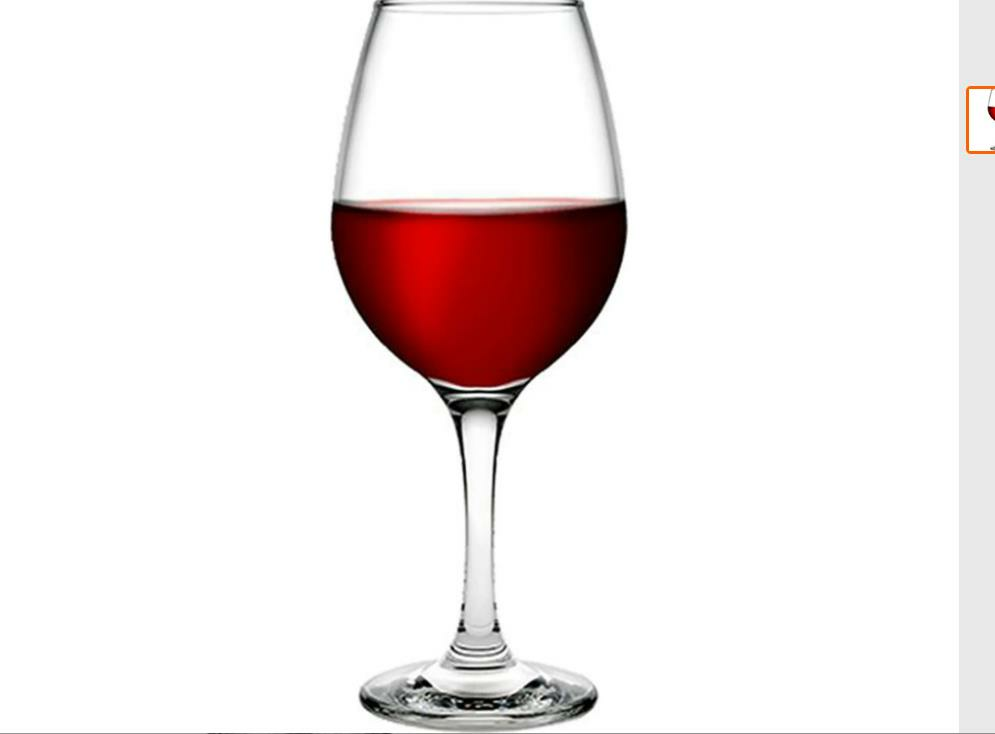 Paşabahçe Amber Kırmızı Şarap Kadehi (12 Adet)