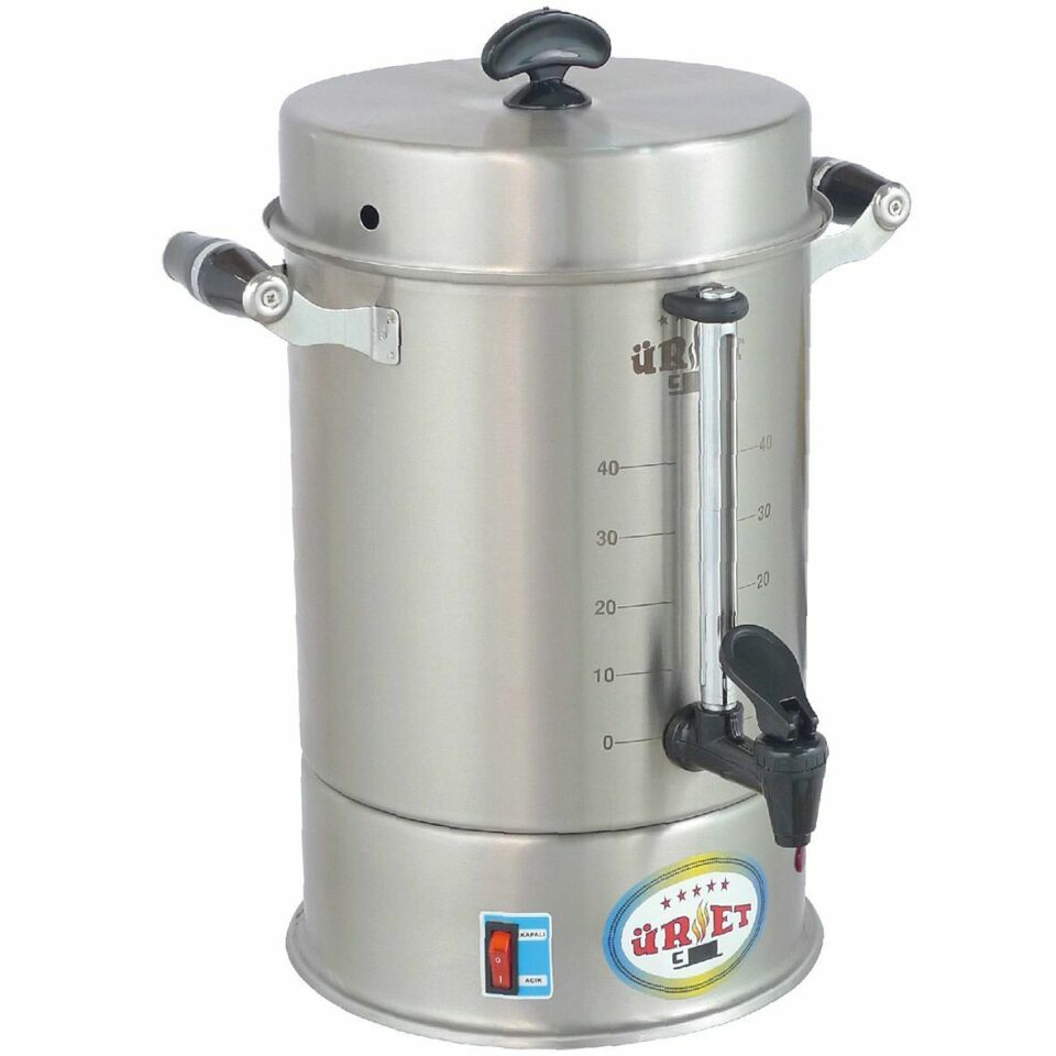 Üret Çelik 14 Litre Filtreli Kahve Makinesi – 65 Fincan