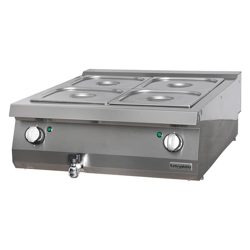 Öztiryakiler 900 Seri Set Üstü Elektrikli Benmari 80*90*30 Cm
