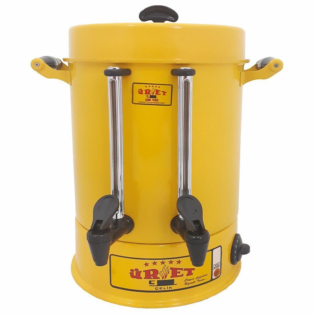 Üret Çelik 4 Litre Boyalı Çay Makinesi - 30 Bardak