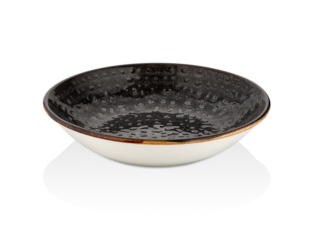 By Bone  Cowry Black Flavor Çukur Tabak 23 Cm