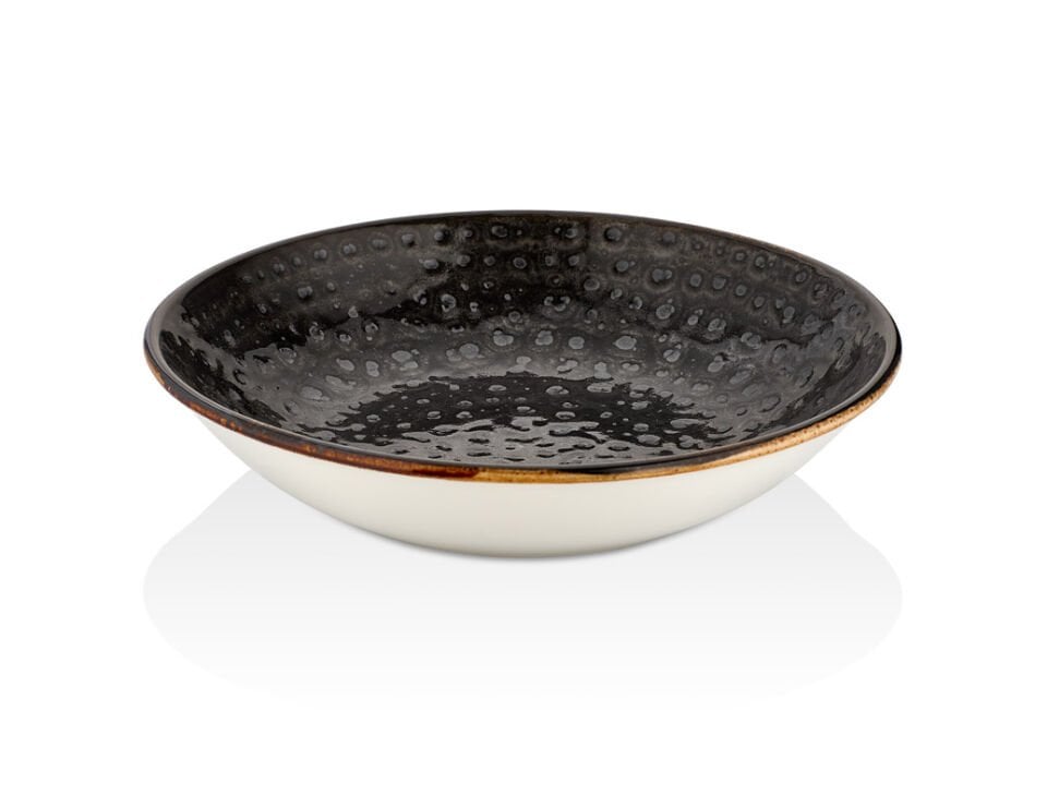 By Bone  Cowry Black Flavor Çukur Tabak 23 Cm