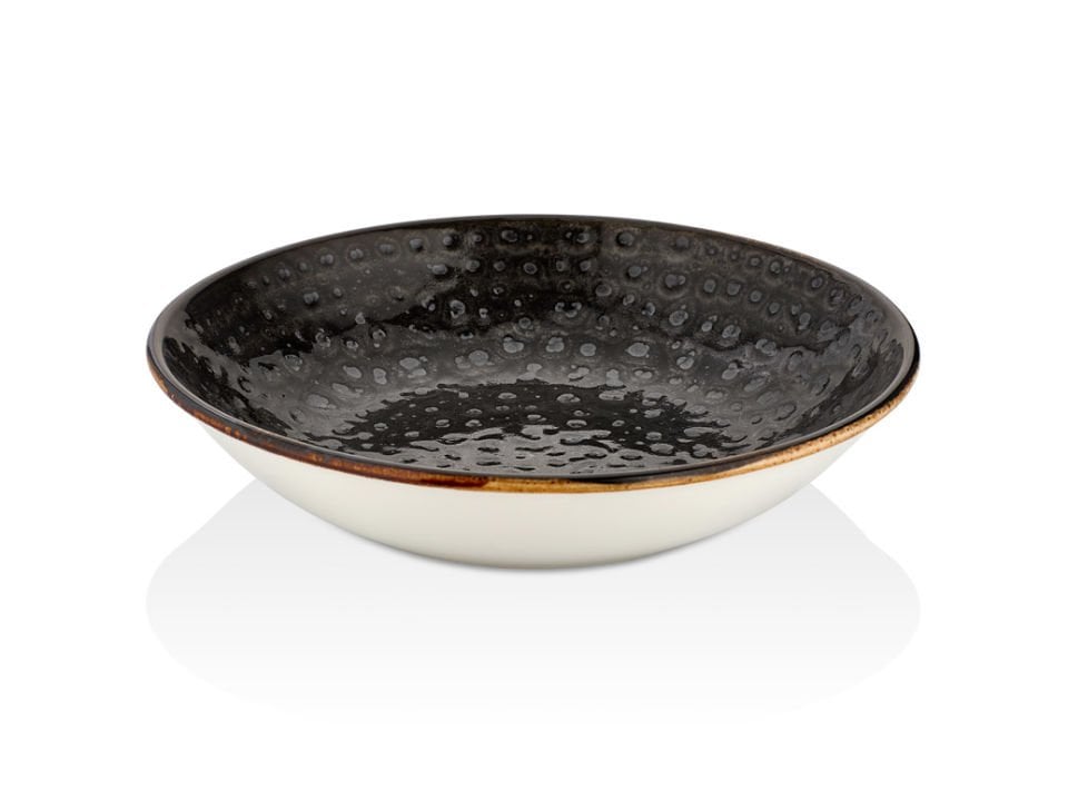 By Bone  Cowry Black Flavor Çukur Tabak 25 Cm